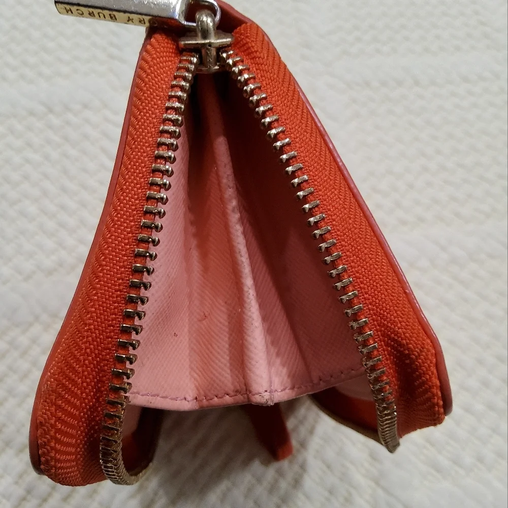 Tory Burch Orange Small Wristlet